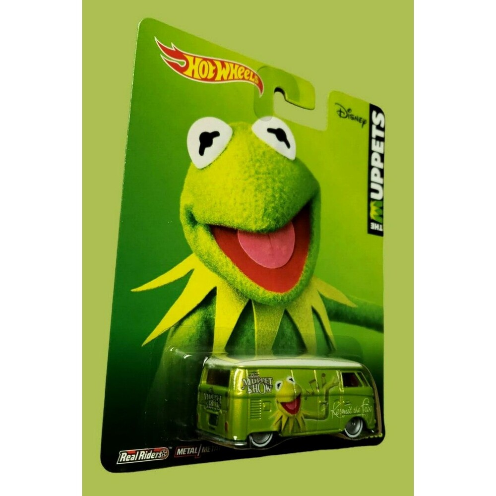 2014 Hot Wheels Pop Culture: The Muppets VOLKSWAGEN T1 PANEL BUS Lime Green 1:64 - Picture 6 of 14